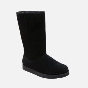 Women's Sarah Suede Shearling Winter Boots - Universal Thread Black 8